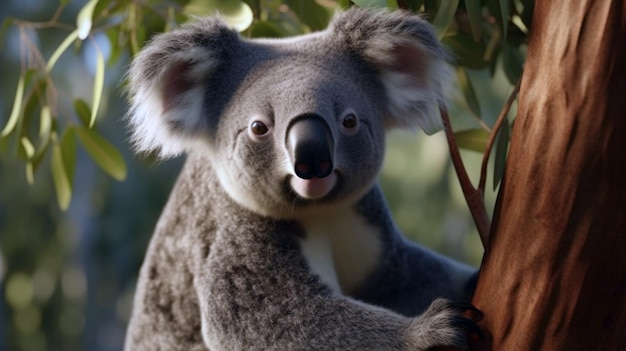 Un simpatico orso koala koala nello zoo