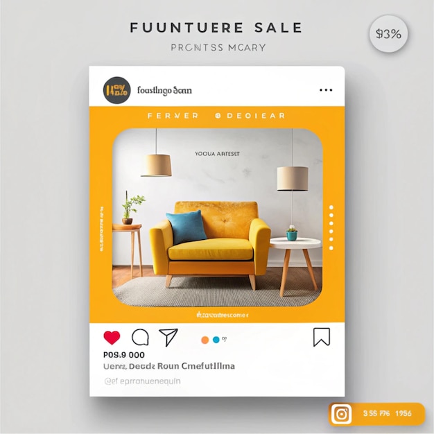 un sito web per un negozio di mobili viene visualizzato su uno schermo