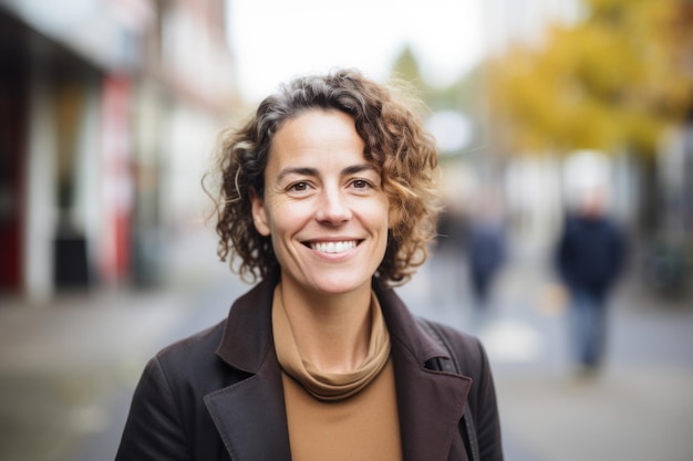 un sorriso di donna alla macchina fotografica