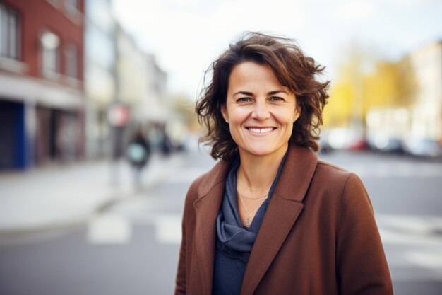 un sorriso di donna alla macchina fotografica