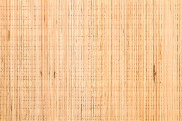 Un tappetino da tavolo in bambù in una vista ravvicinata