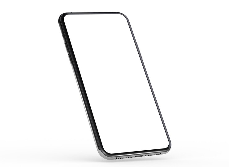 Foto un telefono 3d-illustrazione mockup smartphone
