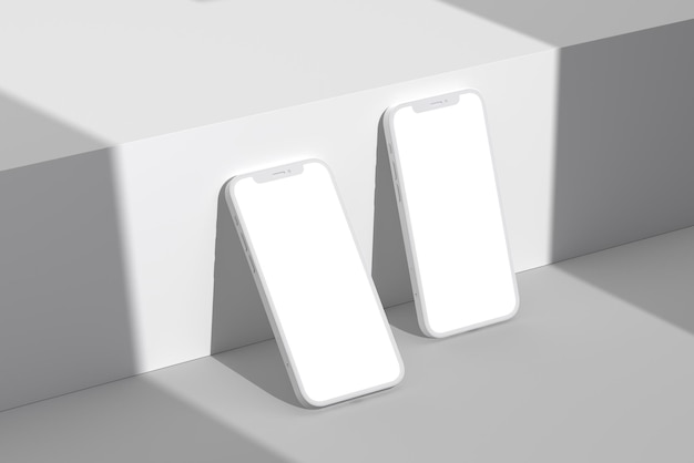 Un telefono bianco con sopra la parola mela