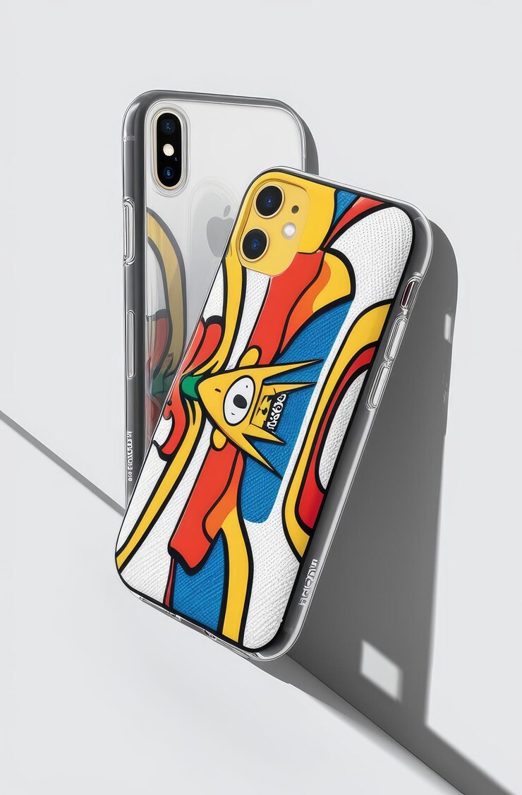 un telefono con una faccia che ha una faccia