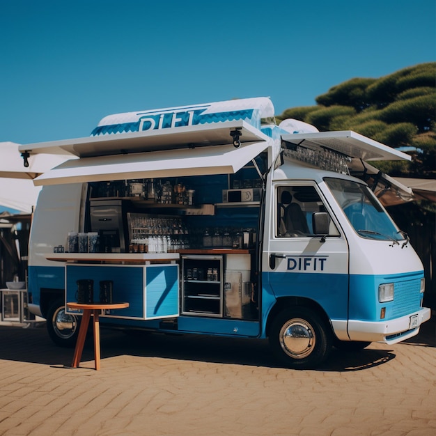 Un tempo di cibo blu