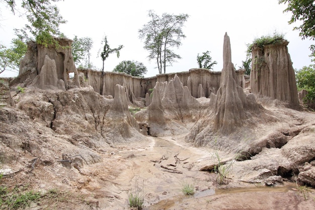 È un terreno che crolla naturalmente.