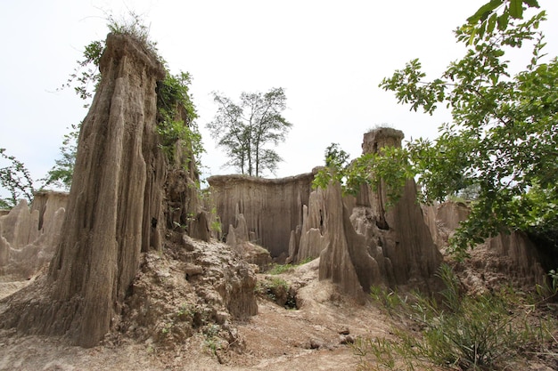 È un terreno che crolla naturalmente.