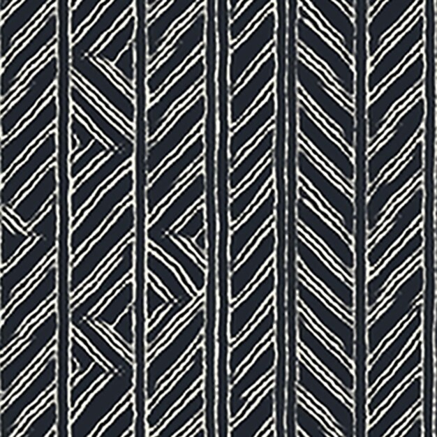 Un tessuto a righe bianche e nere con un motivo di diagonali generative ai
