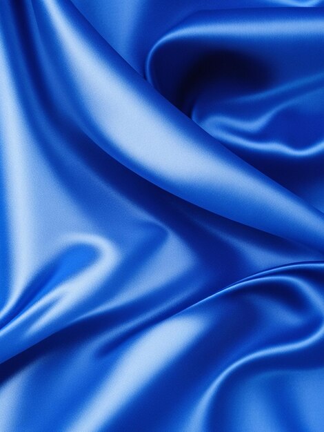 un tessuto di satin blu con una striscia bianca sul fondo