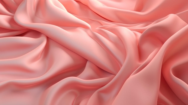 Un tessuto morbido di stoffa rosa che è morbido con uno sfondo chiaro tenue
