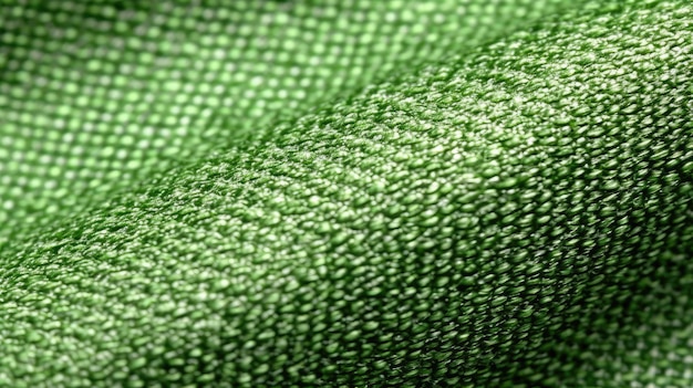 Un tessuto verde con un motivo intrecciato realizzato dall'azienda dell'azienda.
