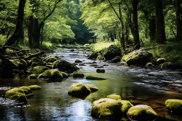 Un torrente tranquillo Un gentile ruscello di serenità