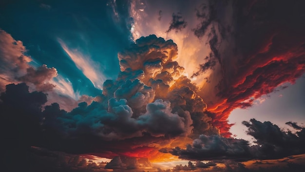 Un tramonto con una nuvola nel cielo