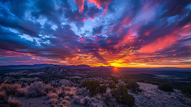 un tramonto sul deserto