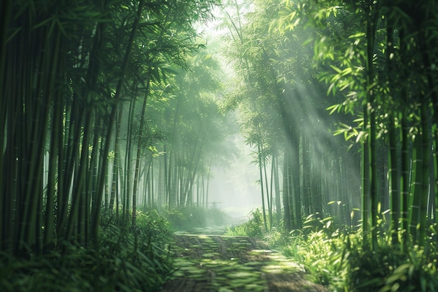 Un tranquillo boschetto di bambù
