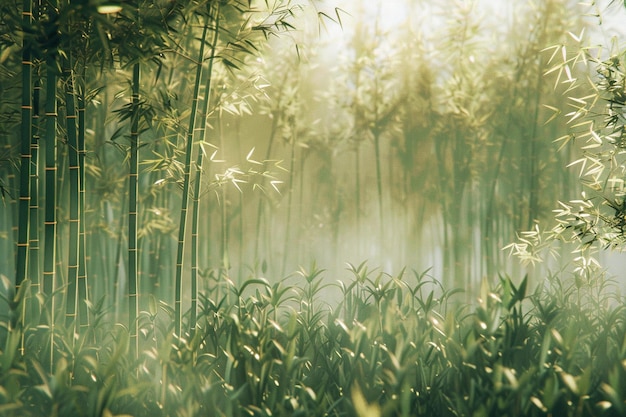 Un tranquillo boschetto di bambù