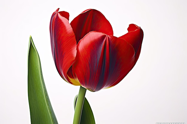Un tulipano rosso e blu con sopra la parola tulipano