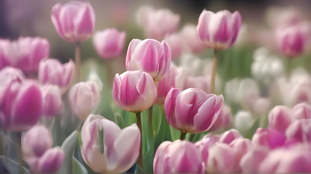 un tulipano viola e bianco con la parola tulipani in fondo