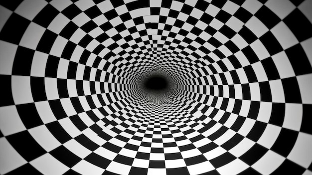 Un tunnel a scacchi bianchi e neri è un tunnel che sarà un tunnel.