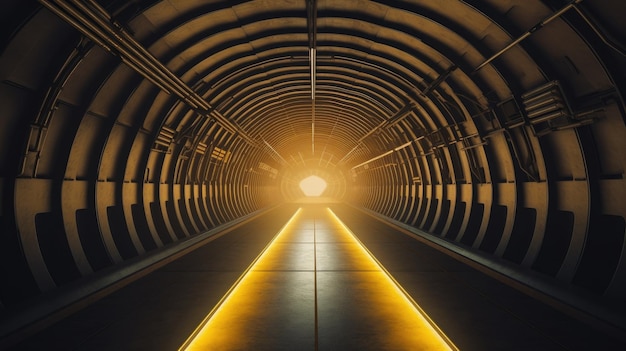 Un tunnel con una luce alla fine