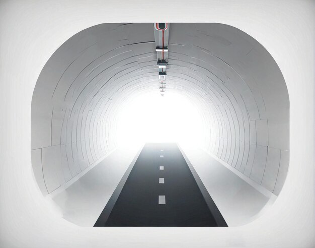 un tunnel con una luce alla fine