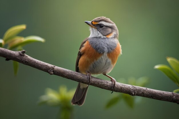 Un uccello colorato appoggiato su un ramo d'albero