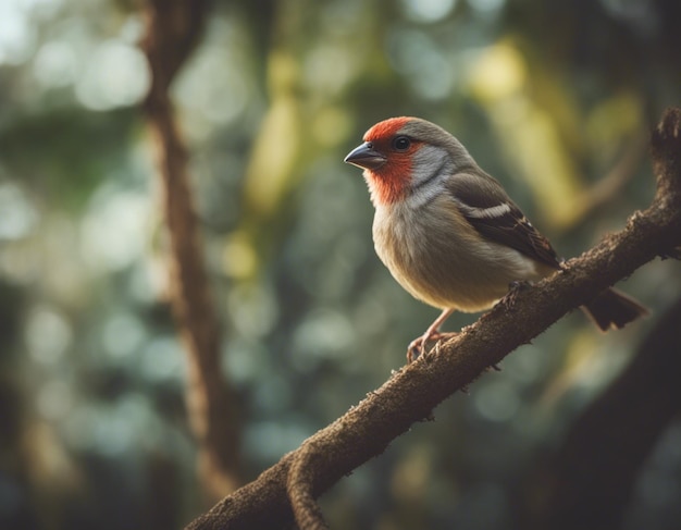 un uccello finch nella giungla