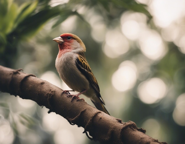 un uccello finch nella giungla