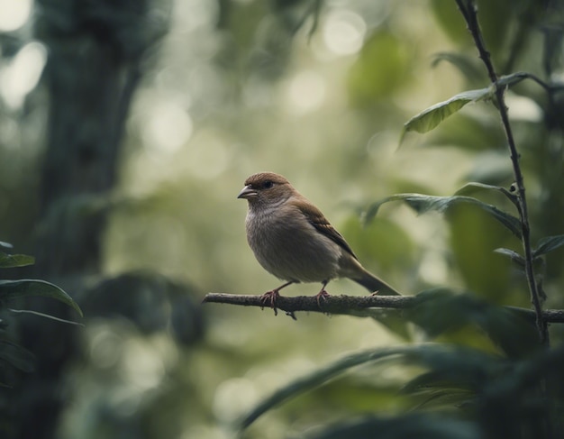 un uccello finch nella giungla