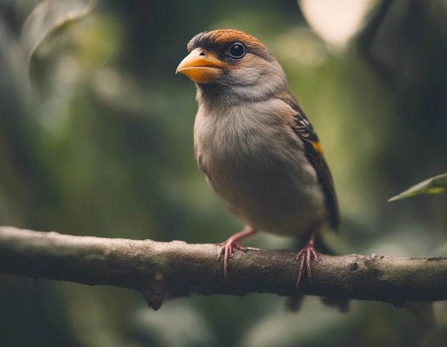 un uccello finch nella giungla