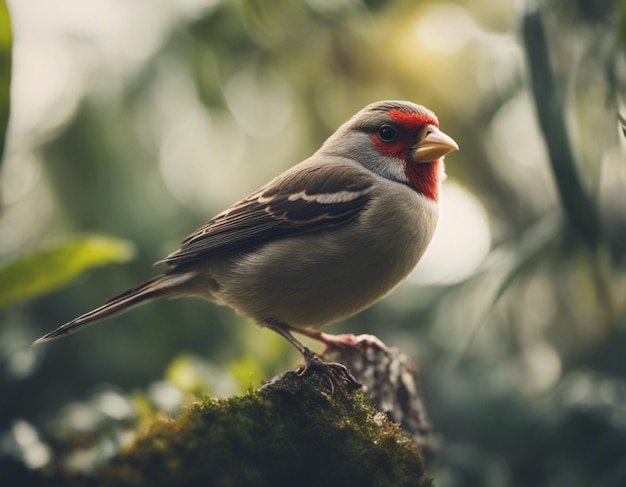 un uccello finch nella giungla