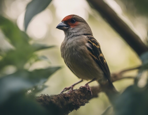 un uccello finch nella giungla