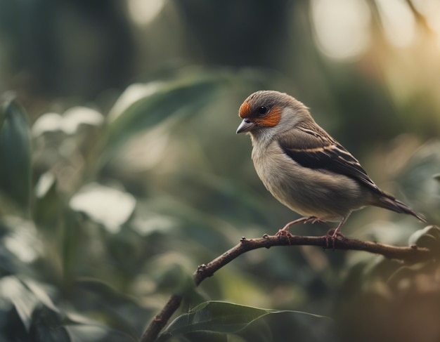 un uccello finch nella giungla