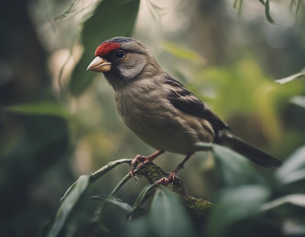 un uccello finch nella giungla