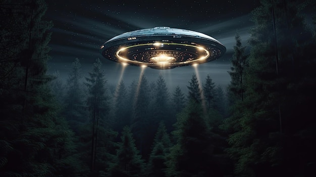 un ufo nel bosco