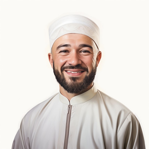 un uomo con la barba e un cappello che dice " sta sorridendo ".