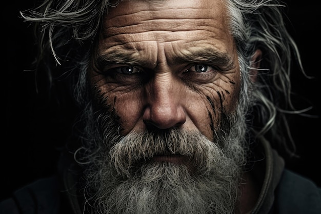 Un uomo con la barba