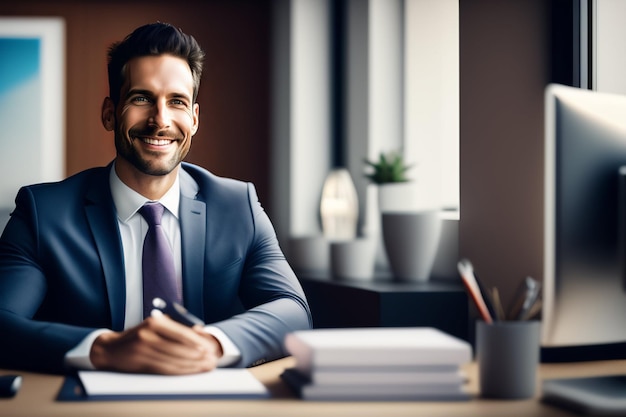 Un uomo d'affari professionista ha generato Ai