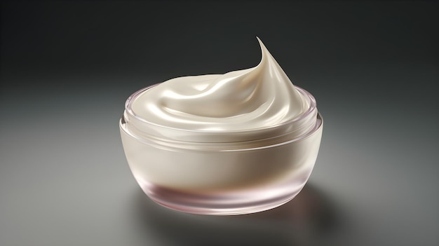 Un vasetto di yogurt con coperchio rosa.