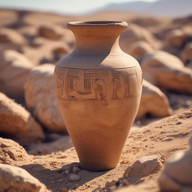 un vaso d'argilla con la parola melan scritta su di esso