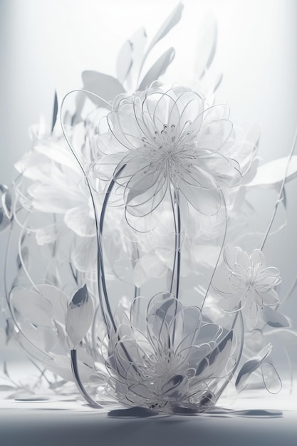 Un vaso di vetro con sopra dei fiori con su scritto "amore".