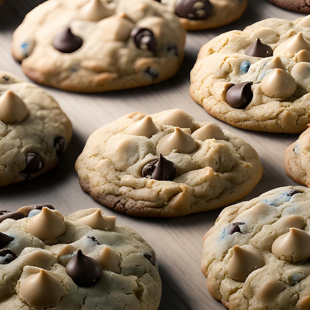 Un vassoio di biscotti con glassa di mirtilli