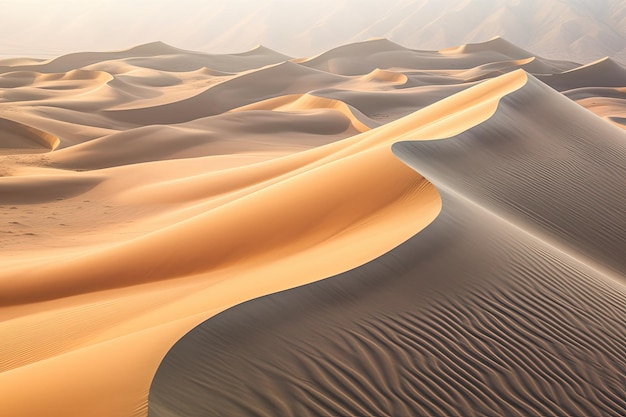 Un vasto deserto durante il giorno