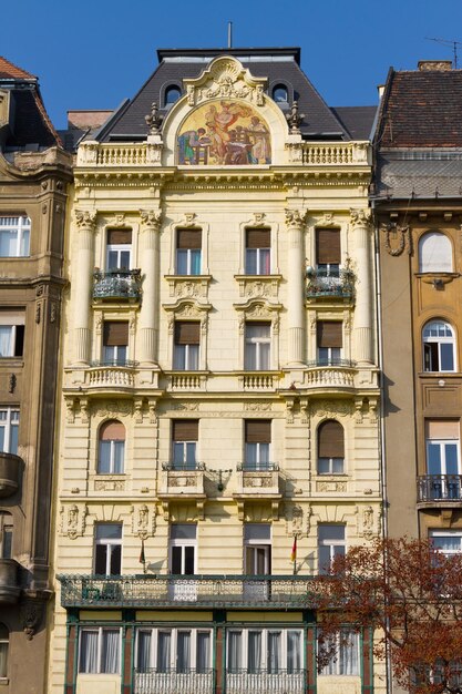 Un vecchio edificio di Budapest Ungheria