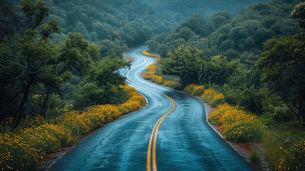 Un viaggio panoramico sullo sfondo pittoresco