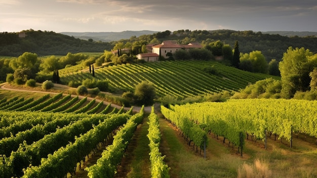 Un vigneto nella regione Toscana