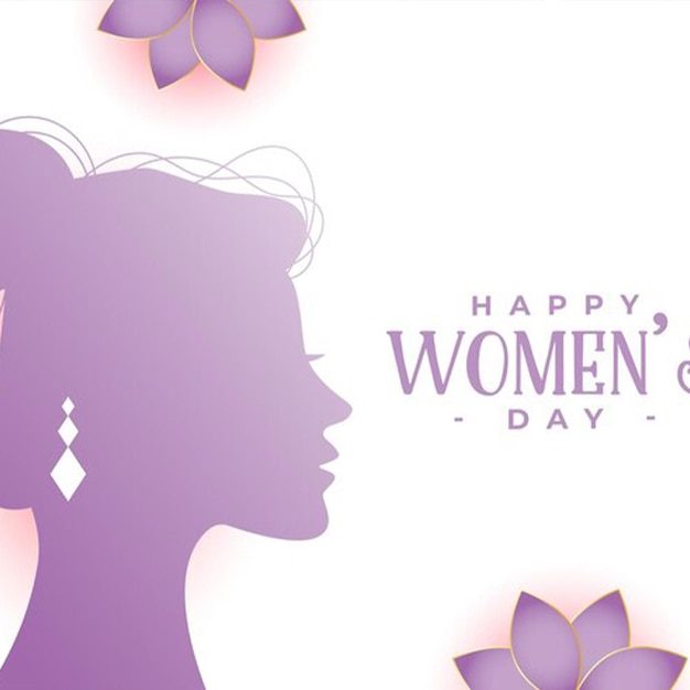 un viso di donna con fiori e una silhouette del suo viso