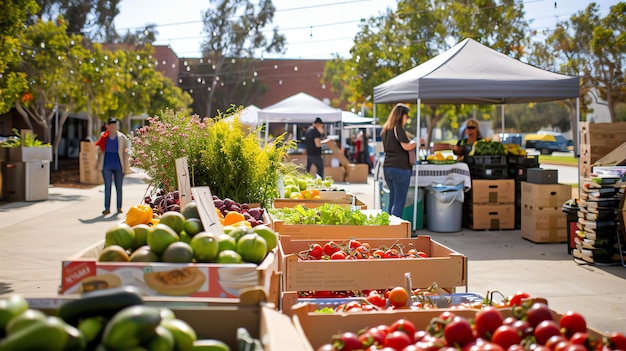 Un vivace mercato agricolo è un ottimo posto per trovare prodotti freschi e locali