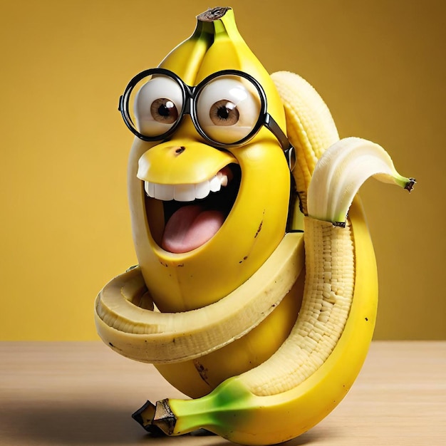 Una banana divertente.