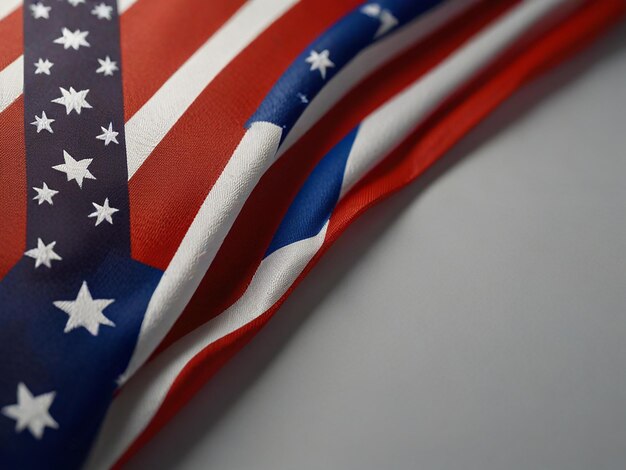 una bandiera con stelle e strisce che dice USA